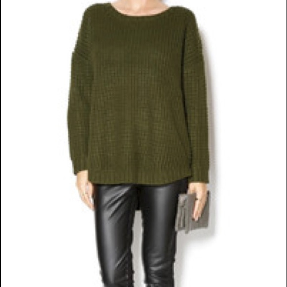 green knit sweater NWOT